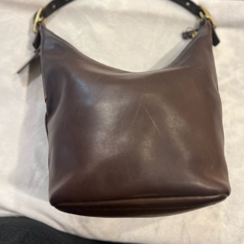 Chic Brown Leather Hobo Bag